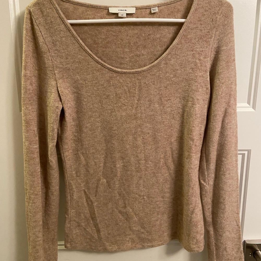 Vince Tan Crew Neck Sweater
